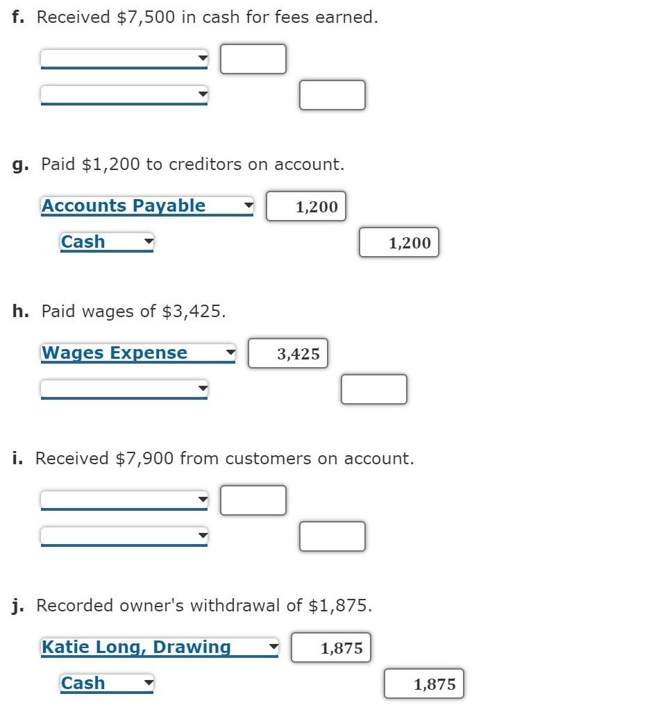 Solved Record The Following Selected Transactions For April | Chegg.com