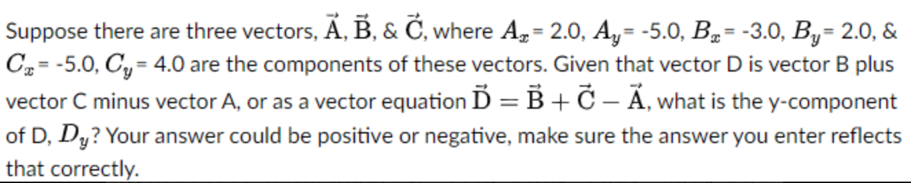 Solved Suppose there are three vectors, | Chegg.com