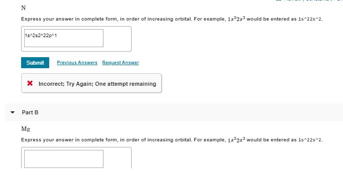 Solved Express your answer in complete form, in order of | Chegg.com