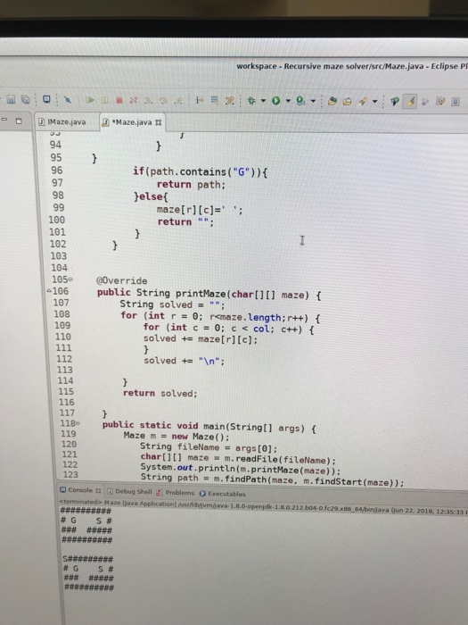 simple maze java source code