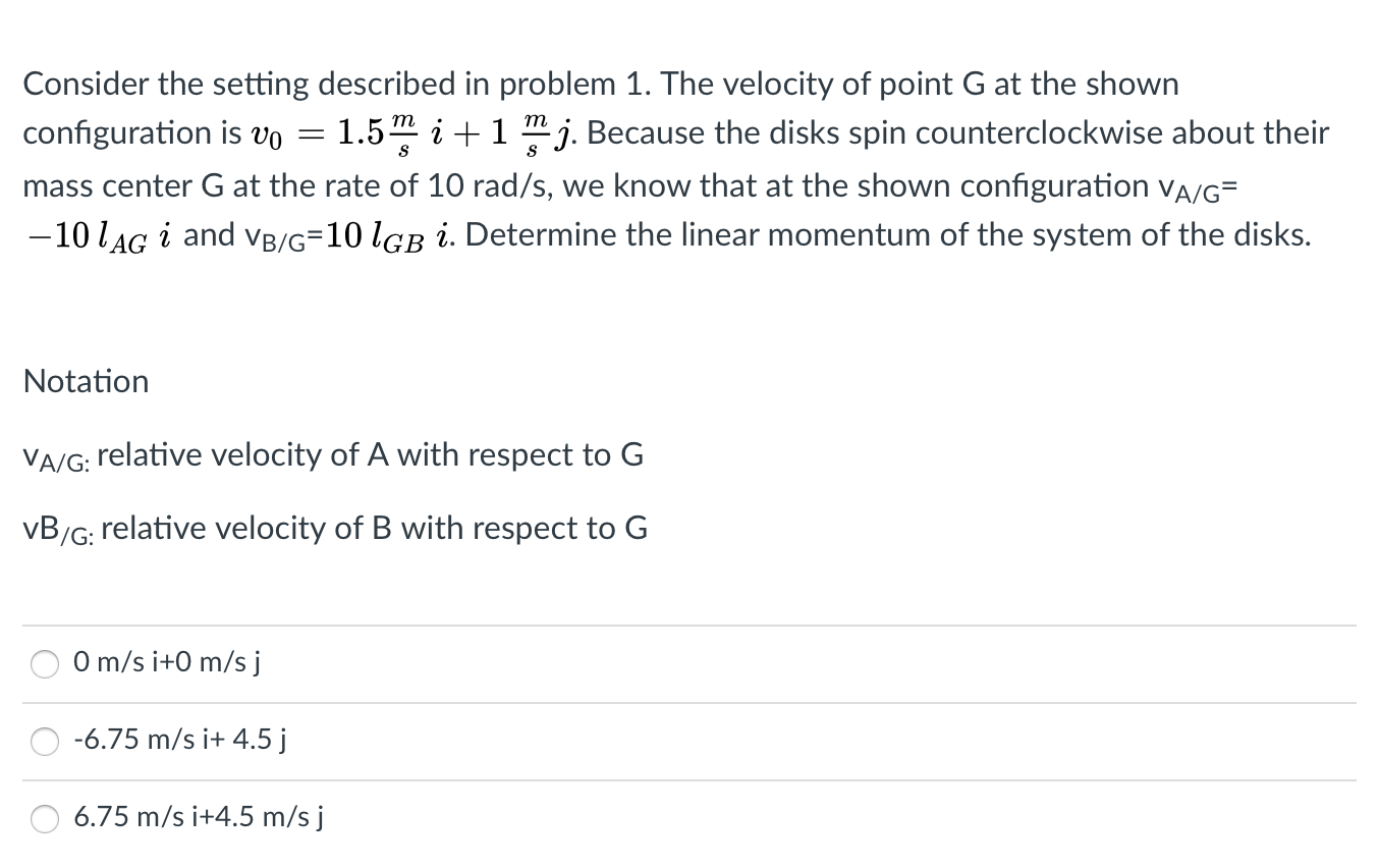 Solved Two Small Disks A And B Of Mass 3 Kg And 1 5 Kg