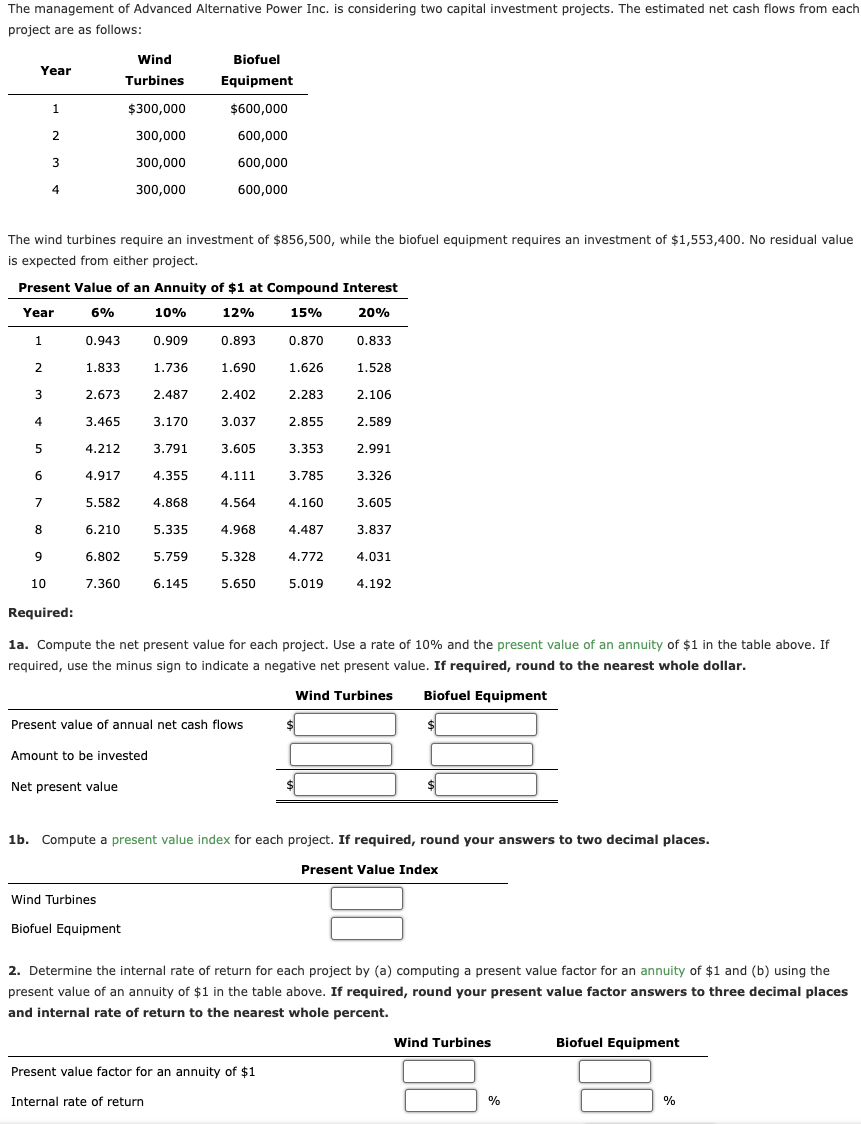The management of Advanced Alternative Power Inc. is