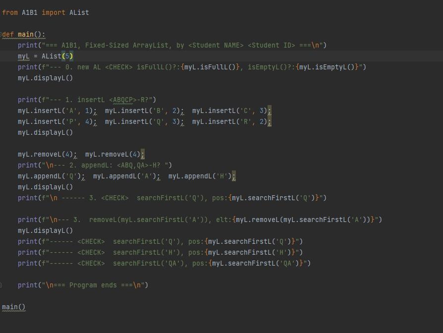 Develop a Fixed-Sine Array-List, with the given | Chegg.com