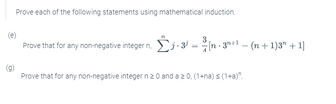 Solved Prove each of the following statements using | Chegg.com