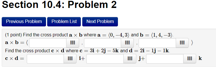 Solved Section 10.4: Problem 2 Previous Problem Problem List | Chegg.com