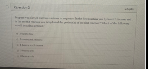 Solved Question 2 25 pts Suppose you carried out two | Chegg.com