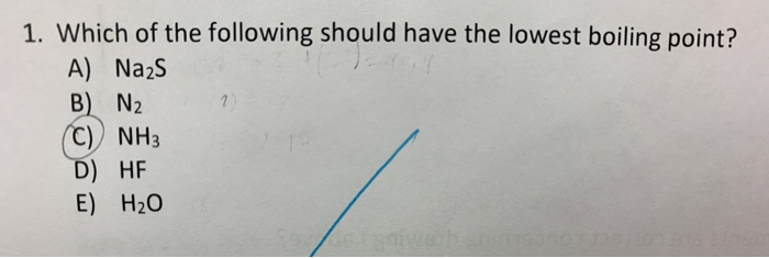 Solved 1. Which of the following should have the lowest | Chegg.com