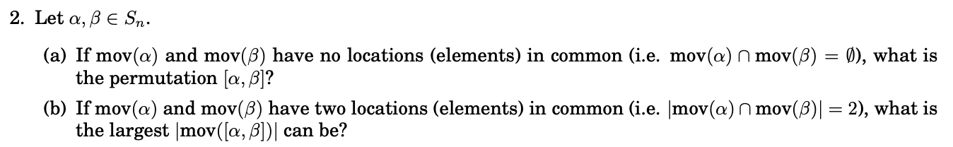 2 Let A Ss E Sn A If Mov A And Mov B Have No Chegg Com