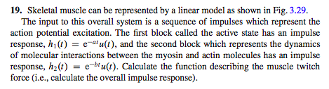 Solved 19. Skeletal muscle can be represented by a linear | Chegg.com