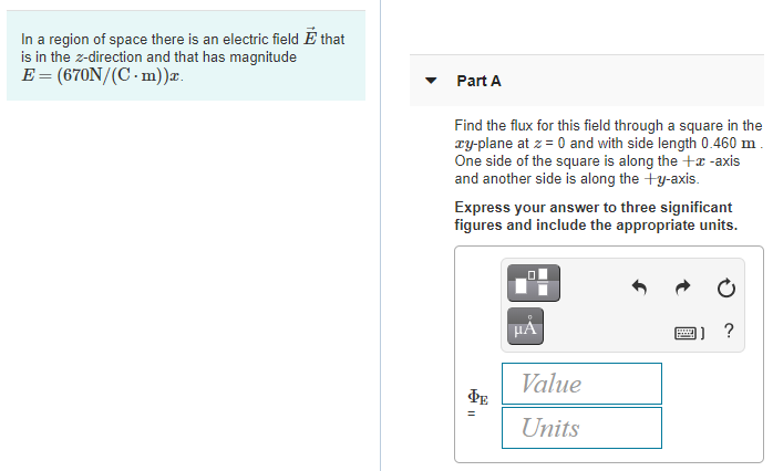 Solved In a region of space there is an electric field that | Chegg.com