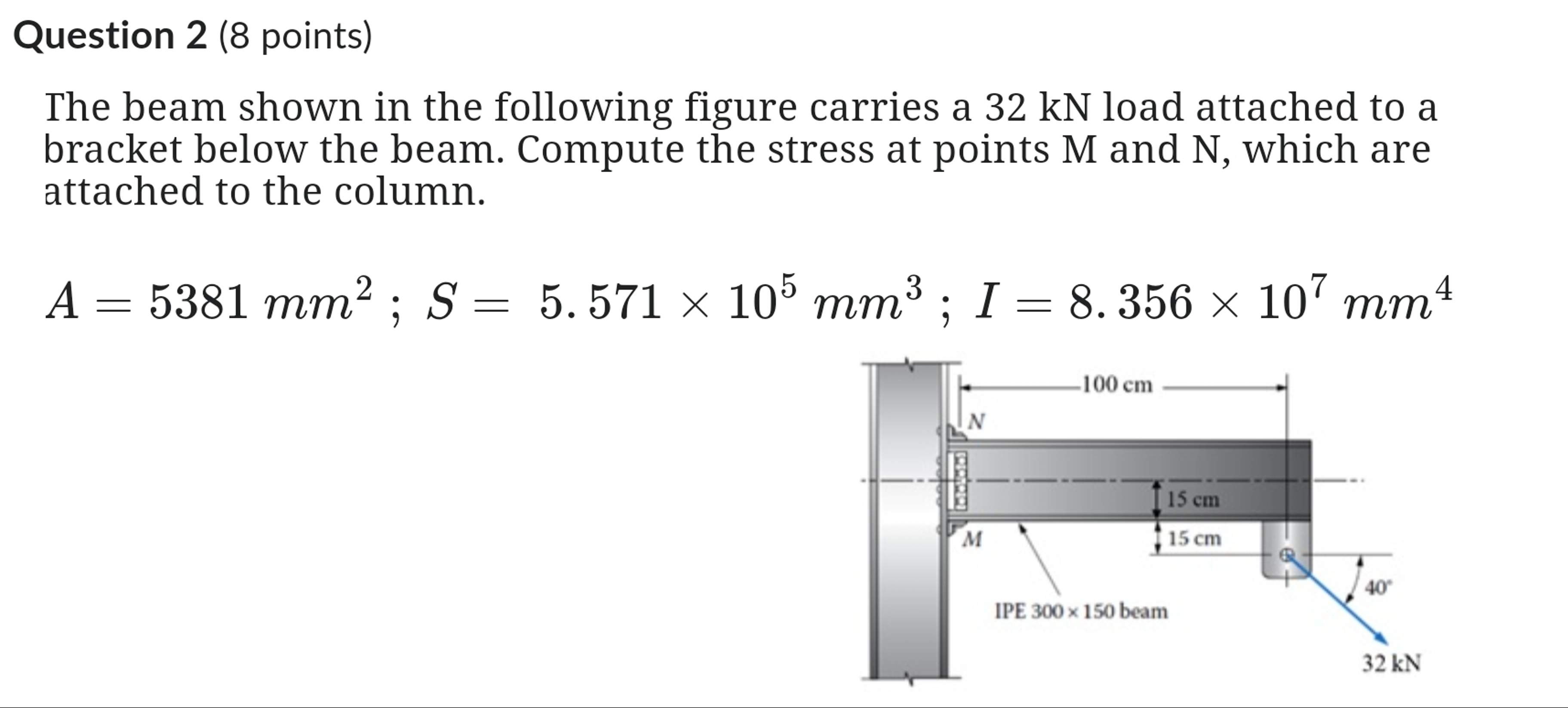 Solved Question 2 (8 ﻿points) ﻿Question 2 (8 ﻿points)The | Chegg.com