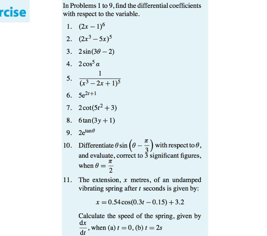 Solved In Problems 1 to 9 , find the differential | Chegg.com