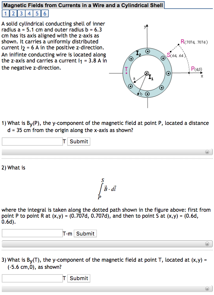 Solved Magnetic Fields from Currents in a Wire and a | Chegg.com