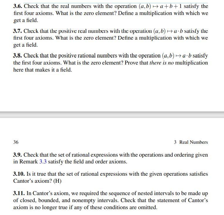 Solved 1. Commutativity Of Addition: A+b=b+a For Each A, B | Chegg.com