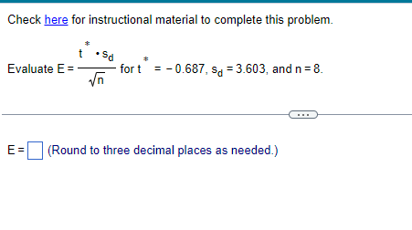 Solved Check here for instructional material to complete | Chegg.com