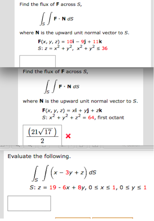 Solved Find The Flux Of F Across S F N Ds Where N Is The Chegg Com