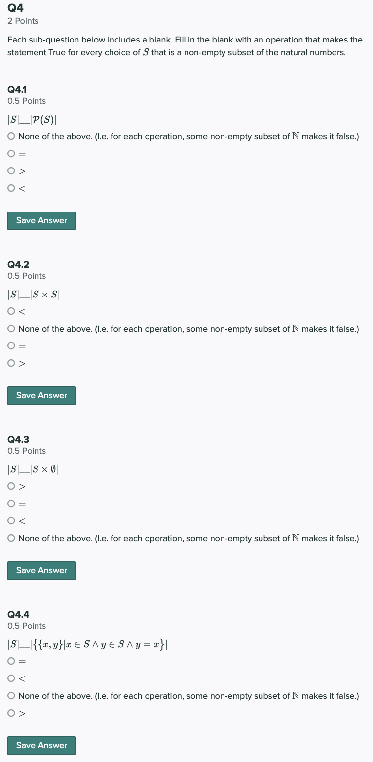 Solved Each sub-question below includes a blank. Fill in the | Chegg.com