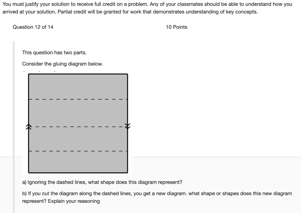 Solved You must justify your solution to receive full credit | Chegg.com