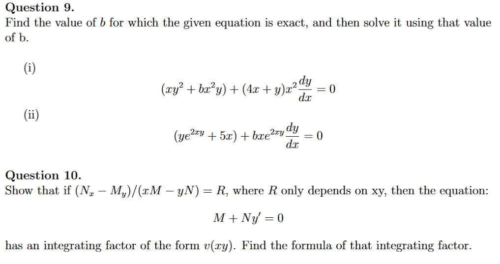 Solved (a) Show that if (N. – My)/(xM – YN) = R, where R