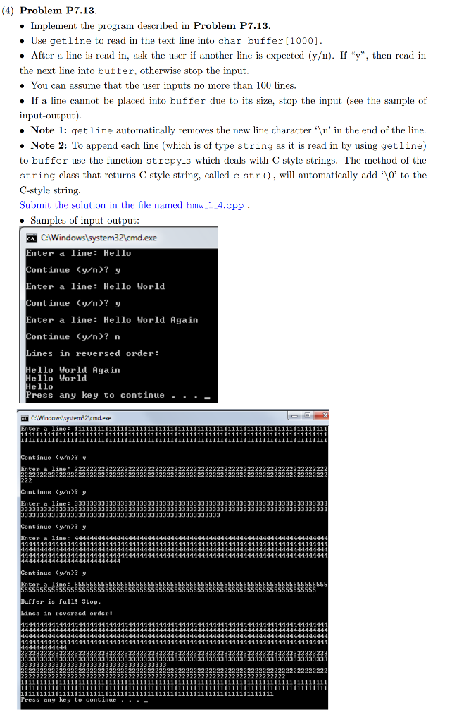 Solved Exercise P7.13. Write a program that reads lines of | Chegg.com
