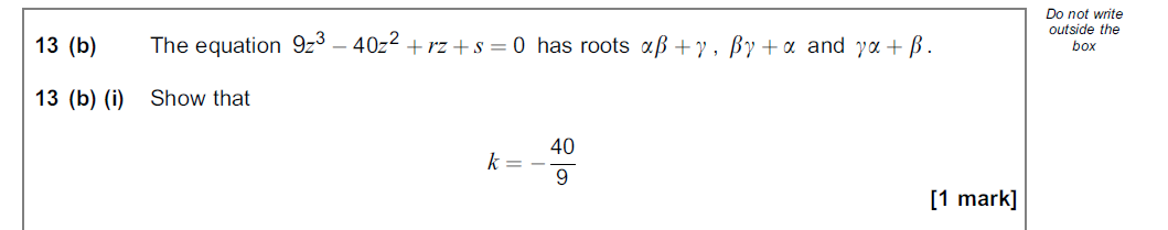 Do Not Wri Outside Th Box 13 The Equation 23 Chegg Com