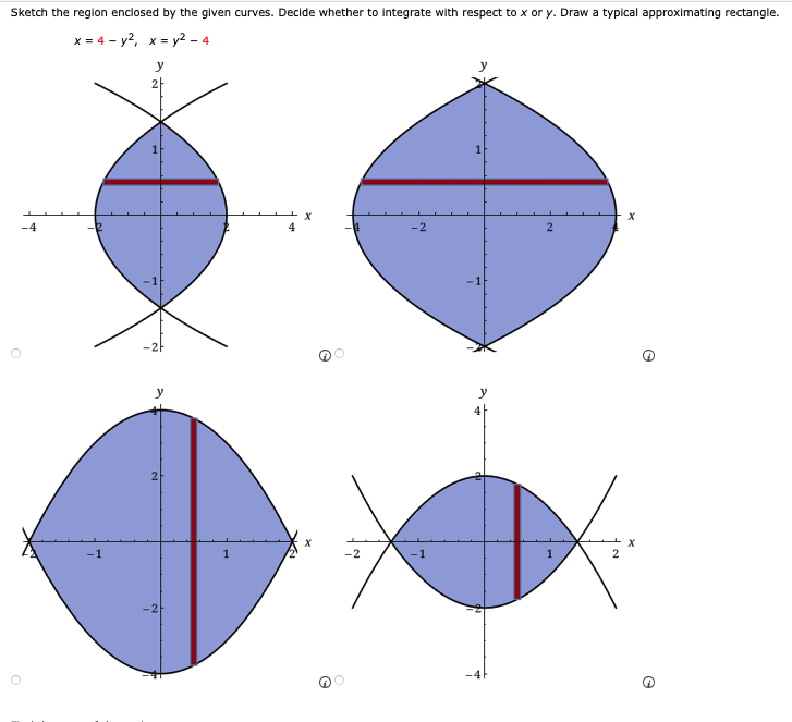 Solved Sketch The Region Enclosed By The Given Curves