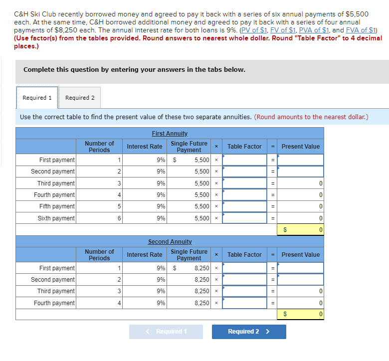 Solved C\u0026H Ski Club recently borrowed money and agreed to