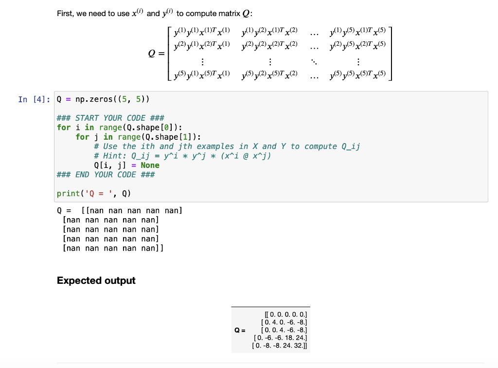 First We Need To Use X I And Yi To Compute Matr Chegg Com