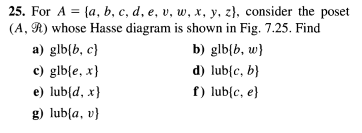 Discrete Maths - Chapter 7.3 : Partial Orders - Hasse | Chegg.com