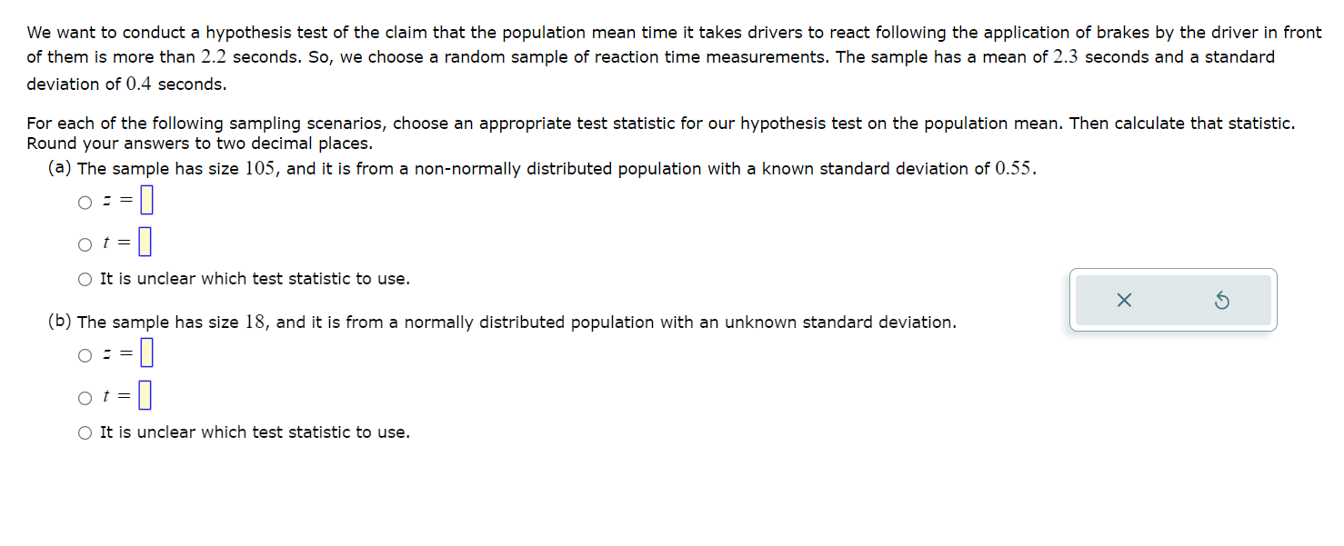 We want to conduct a hypothesis test of the claim | Chegg.com
