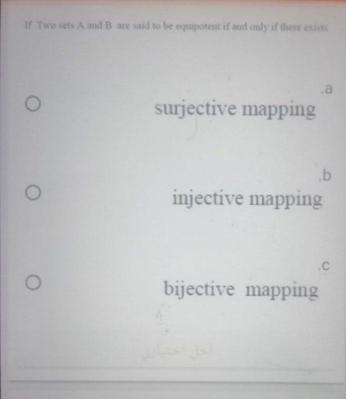 Solved If Two sets A and B are said to be equipotent if and