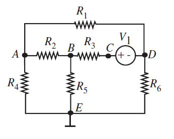 Solved In the circuit shown in Figure there are five nodes, | Chegg.com