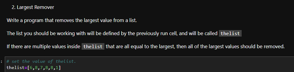Solved 1. No Vowels Write a program that makes a list | Chegg.com