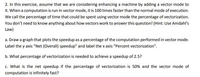 Solved 2. In this exercise, assume that we are considering | Chegg.com