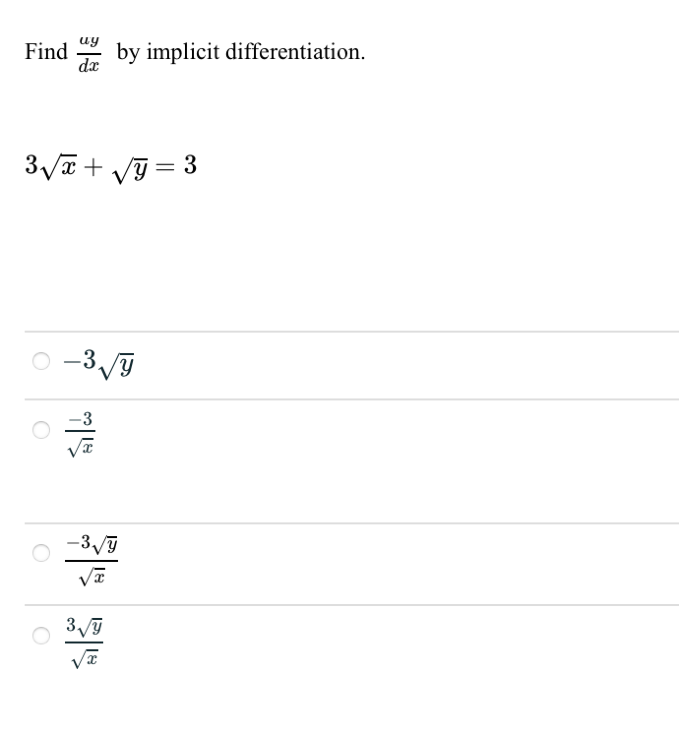 solved-find-dxay-by-implicit-differentiation-3x-y-3-3y-x-3-chegg