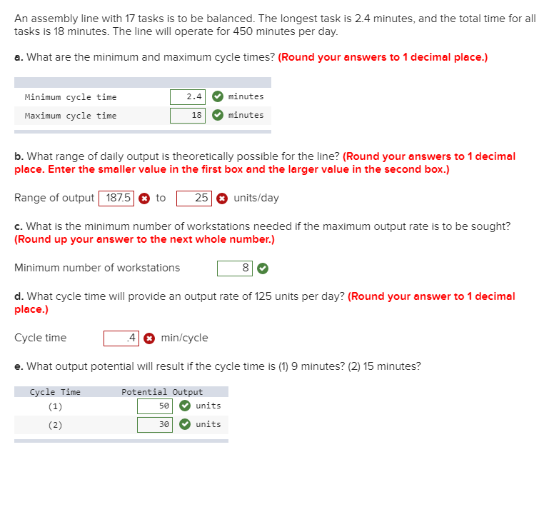 Solved An assembly line with 17 tasks is to be balanced. The | Chegg.com
