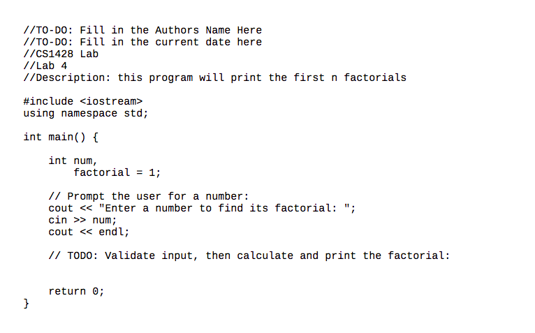 Solved Modify the provided code to create a program that | Chegg.com