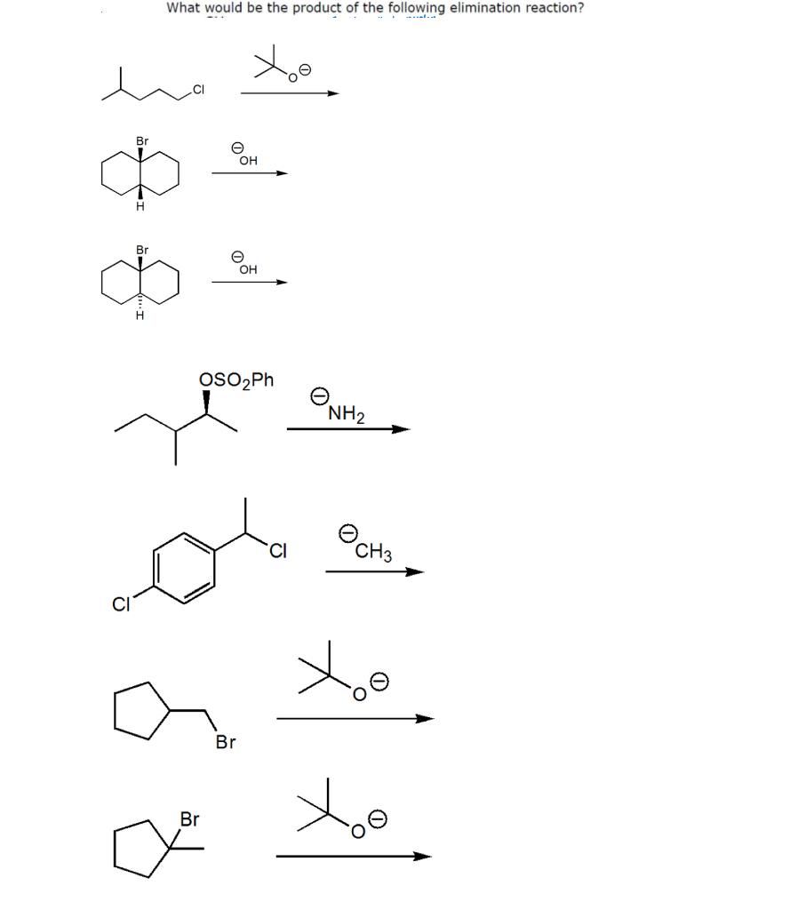 Solved Br H What would be the product of the following | Chegg.com