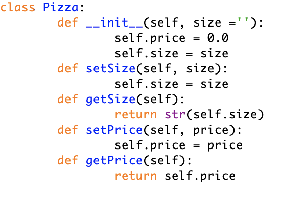 Solved In python! Determine the PizzaOrder This is what I | Chegg.com