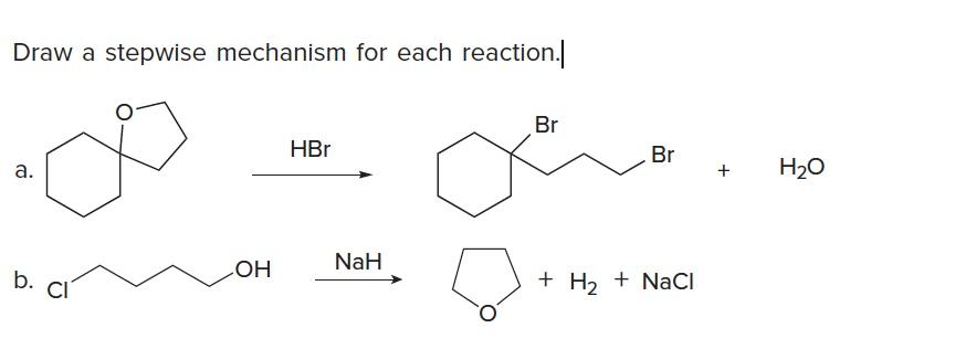 Solved Draw the products formed when each ether is treated | Chegg.com