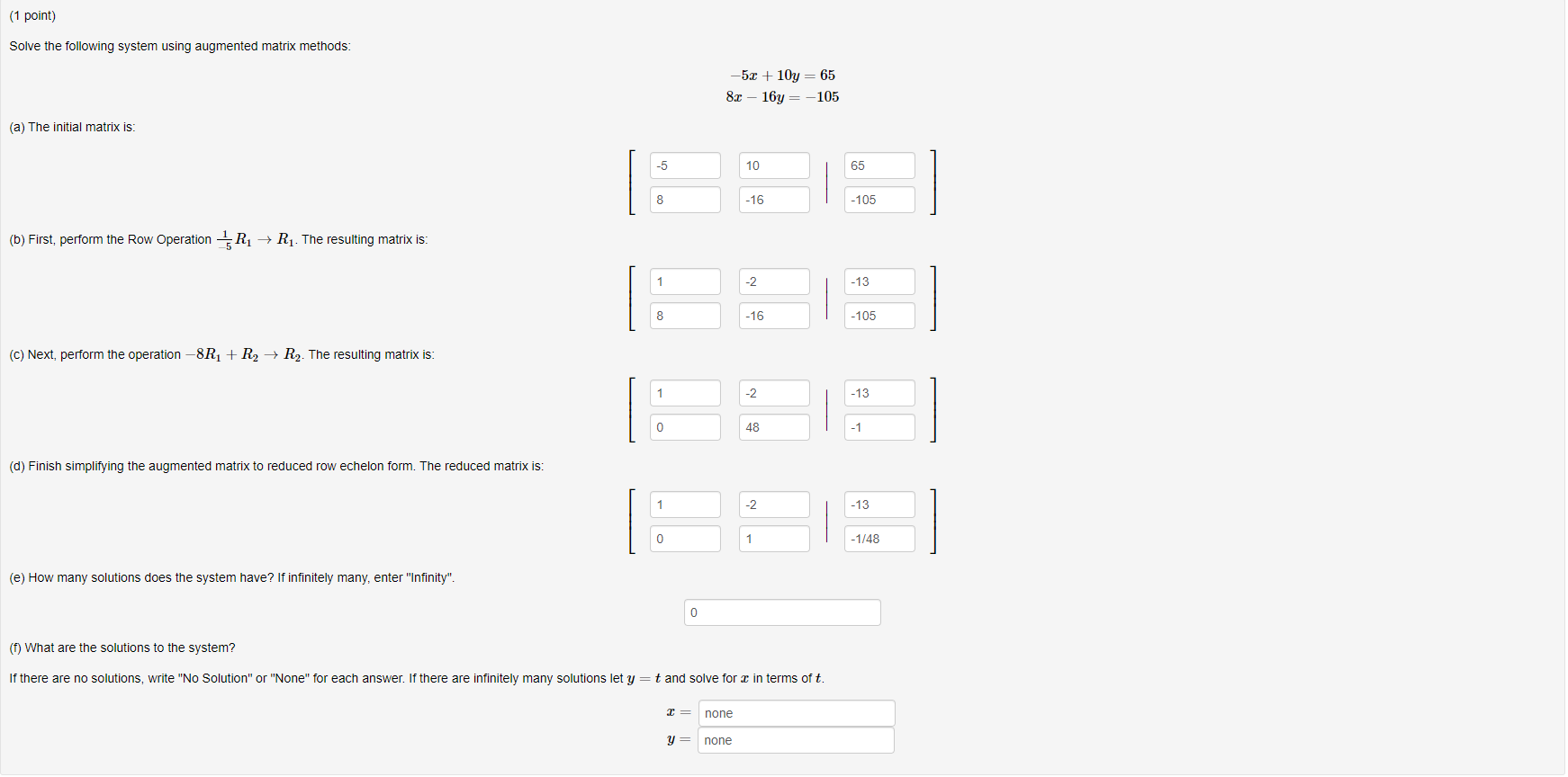 solved-1-point-solve-the-following-system-using-augmented-chegg