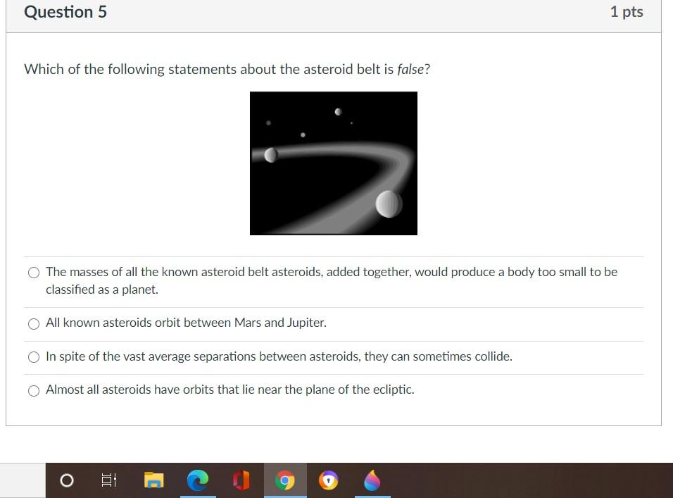 Solved Question 5 1 pts Which of the following statements | Chegg.com
