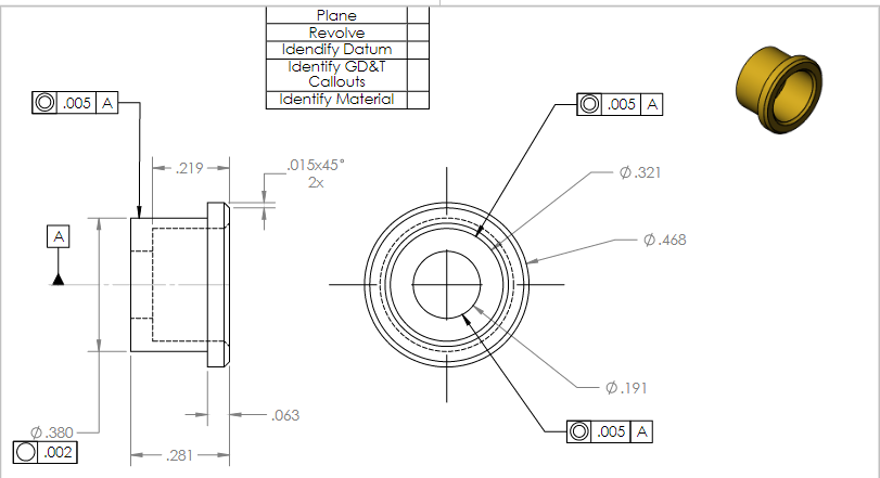 Solved It should be drawn in SolidWorks. please include | Chegg.com