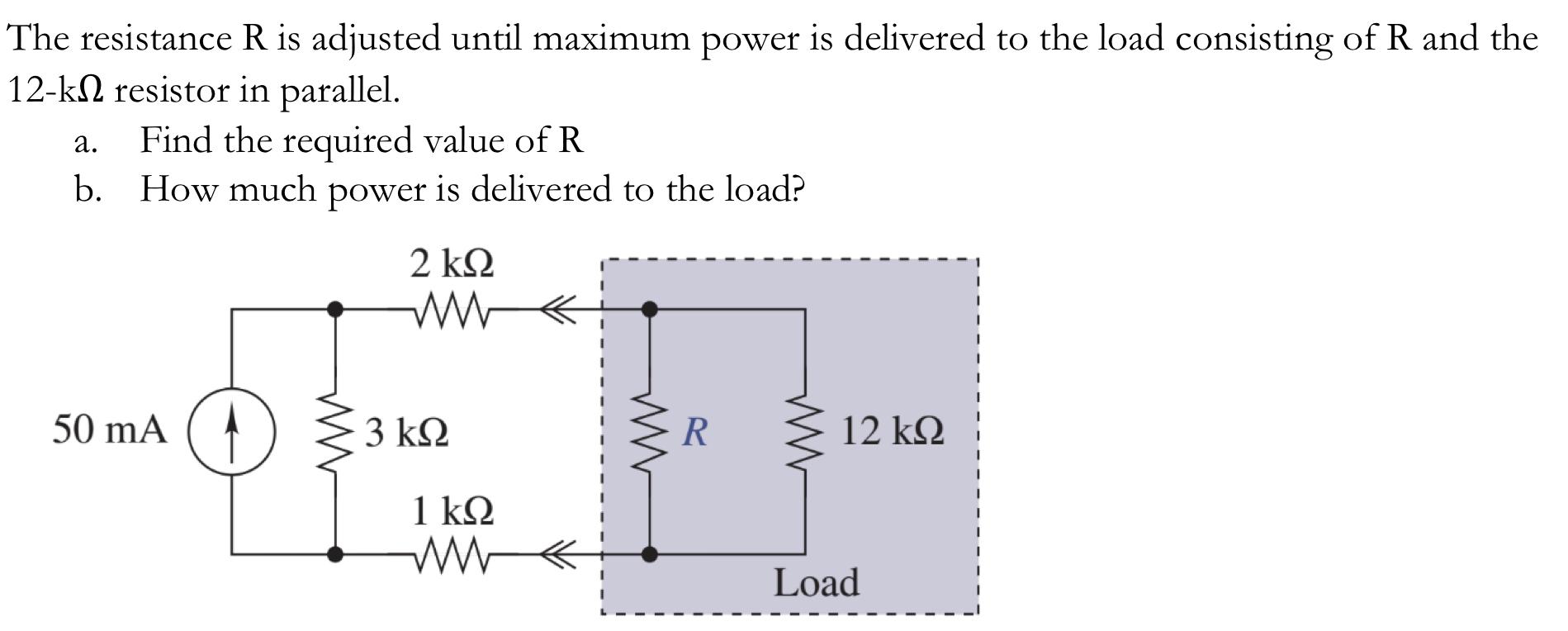 Solved The resistance R is adjusted until maximum power is | Chegg.com