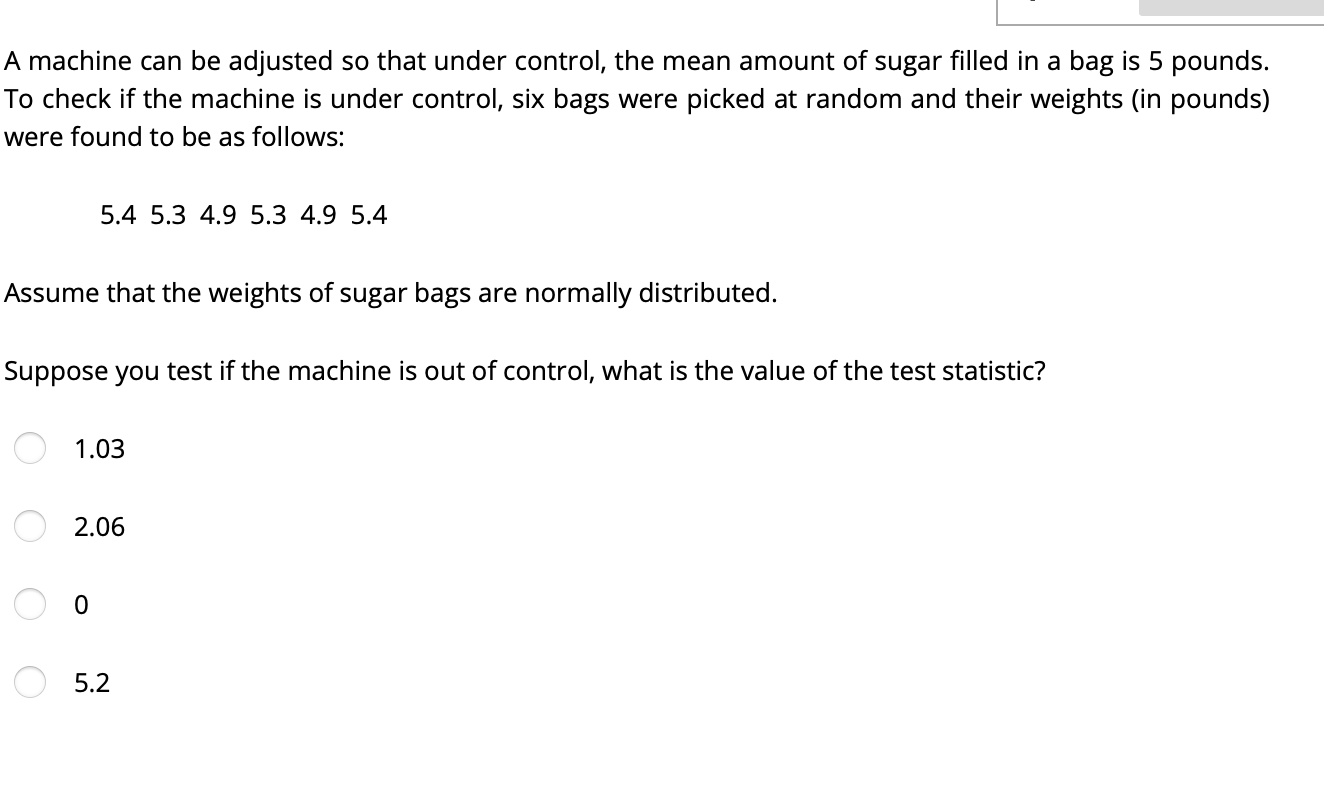 Solved A machine can be adjusted so that under control, the | Chegg.com
