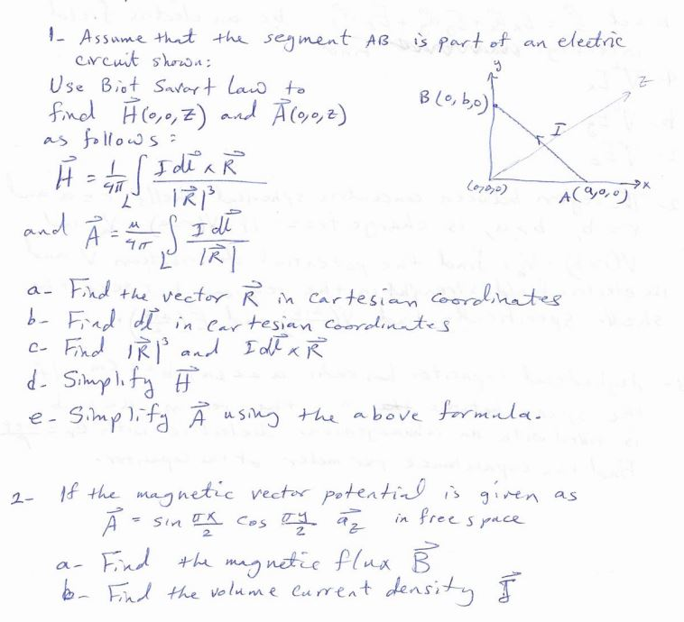 Solved Segment Ab Is Part Of An Electric 1 Assume That Th Chegg Com