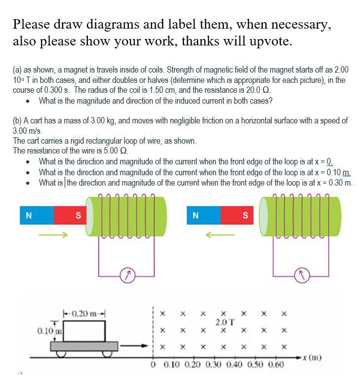 Solved Please draw diagrams and label them, when necessary, | Chegg.com