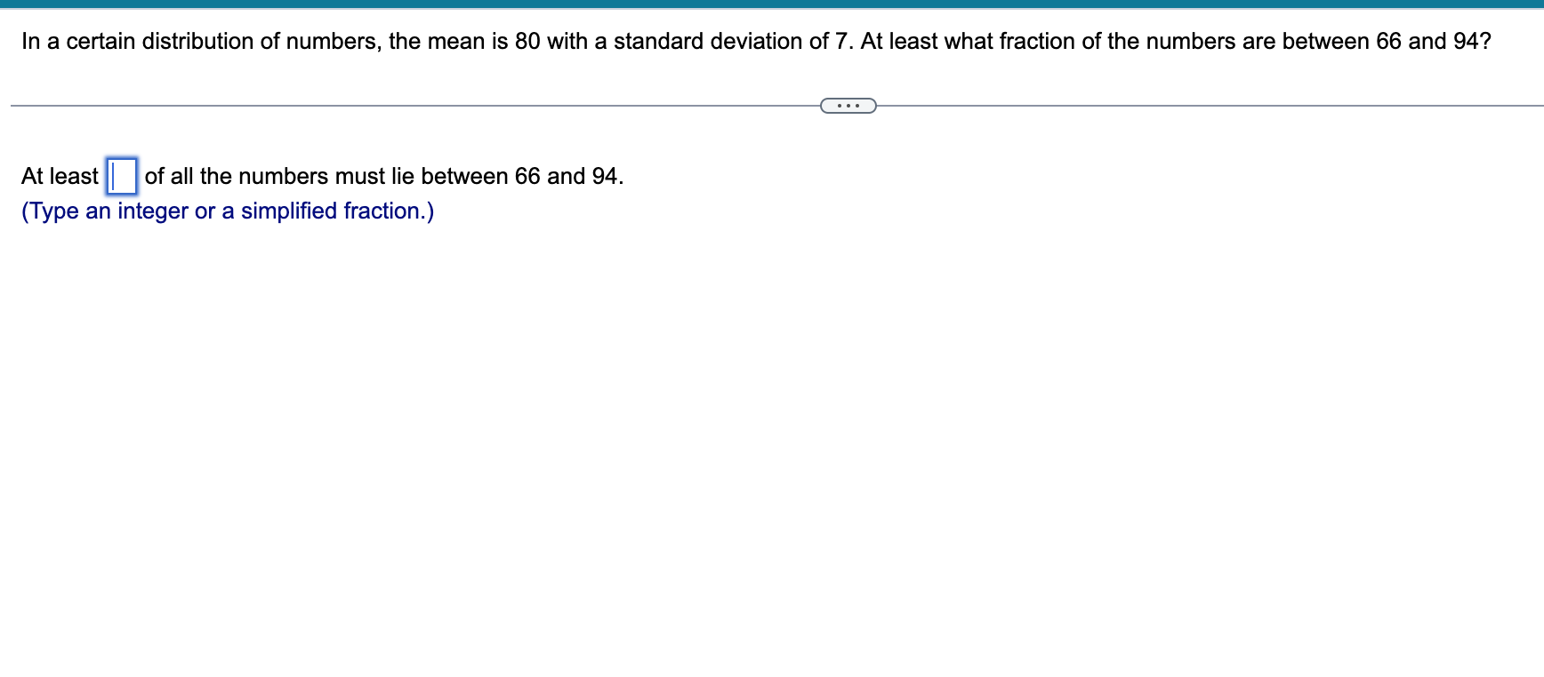Solved In a certain distribution of numbers, the mean is 80 | Chegg.com