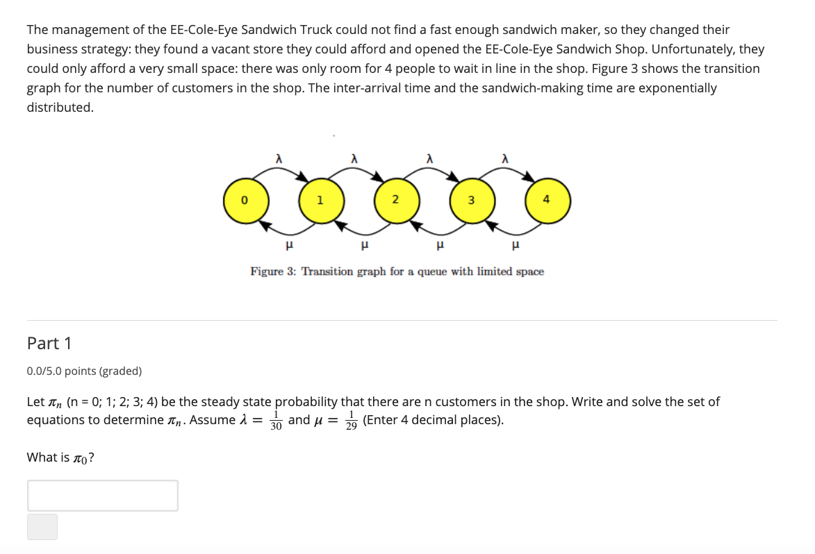 Solved The Management Of The EE Cole Eye Sandwich Truck Chegg