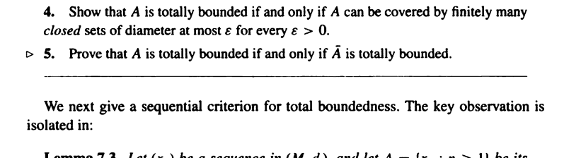 Solved 4. Show that A is totally bounded if and only if A | Chegg.com